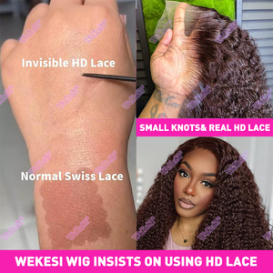 Perruque Frontale 13x4 en Dentelle HD Bob <span class=keywords><strong>Court</strong></span> Bouclé 180% <span class=keywords><strong>Cheveux</strong></span> Humains Brésiliens Remy Pré-Épilés Ondulés Profonds avec Fermeture Invisible 5x5 pour Femmes - Product Image 3