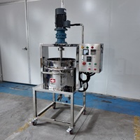Machine à mélanger les détergents 50L/100L/200L, cuve de mélange à double enveloppe chauffée électriquement en acier inoxydable, petite machine à mélanger