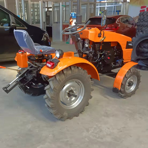 Mini Tractor de 12hp 15HP para granja pequeña 4x4 Tractor compacto articulado agrícola Tiller Hoe - Product Image 5
