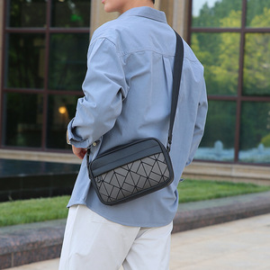 Unisex Geometric Pattern Waterproof <b>Film</b> Material Crossbody Sling Bag Fashion Casual Travel Outdoor Bag - Product Image 5
