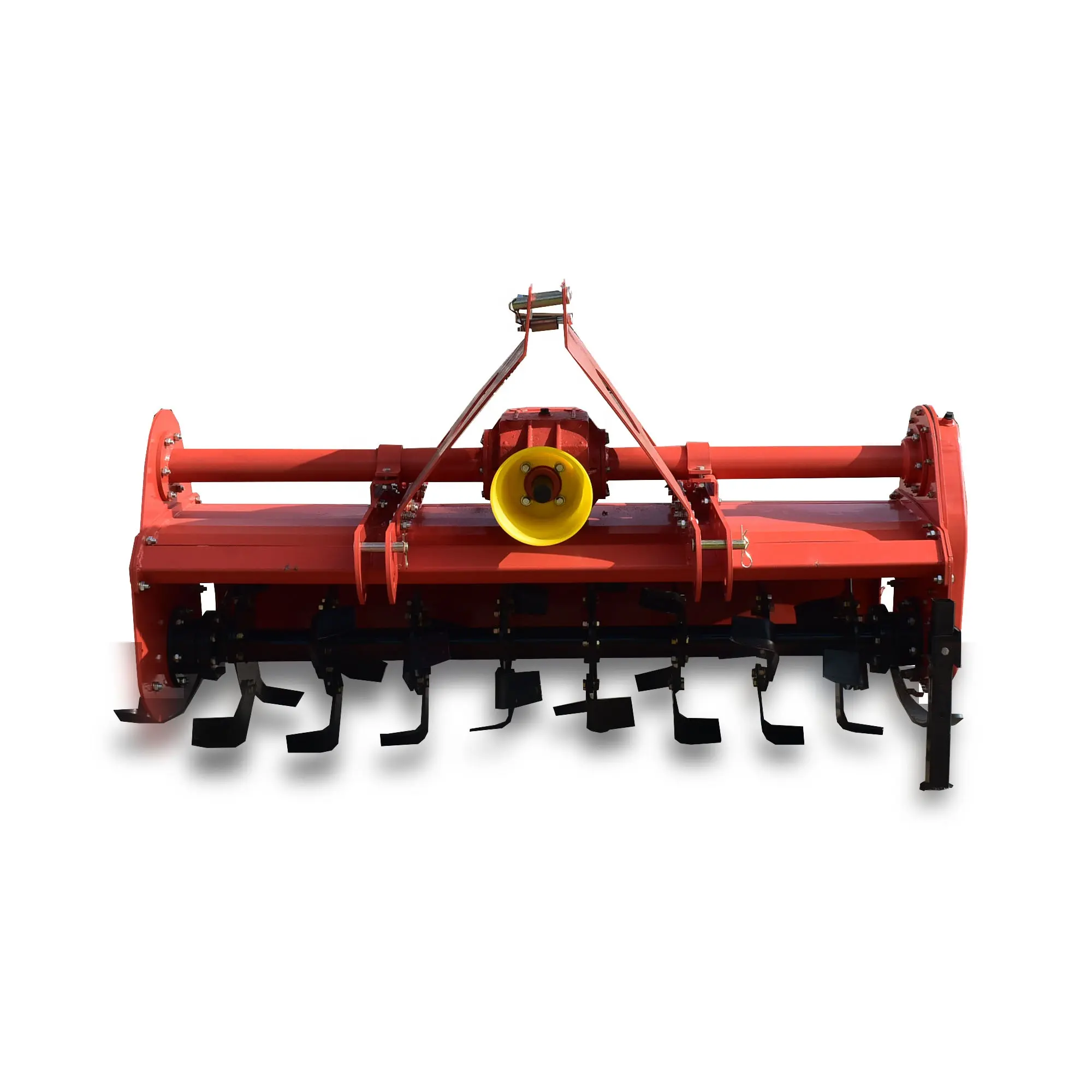 tractor 3 point mounted 2.3m heavy duty rotary tiller with behind roller for 80hp tractors