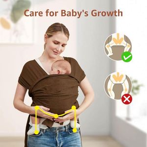 Échantillon gratuit : Porte-bébé/écharpe de portage décontractée pour tout-petits, respirant et mains libres, réglable (Gris clair) - Product Image 4
