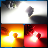 Canbus 144SMD 2016 ampoule LED rouge voiture clignotant pas d'erreur Hyper Flash lumière 1156 P21W 7440 W21W avec ventilateur