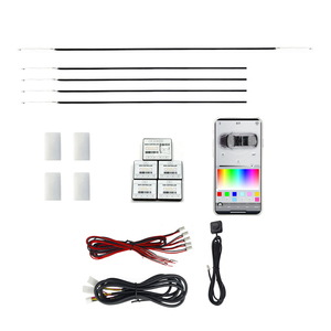 Kit de Actualización de Iluminación Ambiental Universal RGB de 64 Colores 10 en 1 para VW Skoda Cupra, Accesorios de Luz LED Interior - Product Image 1