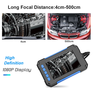 Caméra d'inspection automobile P40 5,5 mm avec écran HD 4,3 pouces, endoscope industriel avec câble semi-rigide de 5 m, étanche IP67 pour applications automobiles et d'inspection des égouts - Product Image 2