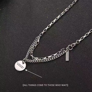 Collana da uomo <span class=keywords><strong>con</strong></span> ciondolo ispirazionale semplice, stile hip-hop, catena per maglione, gioielli <span class=keywords><strong>maschili</strong></span> - Product Image 3