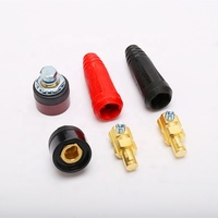 Conectores de Cable de soldadura de tipo europeo, rojo y negro, certificado CE RoHS, DKJ35-50