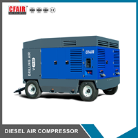 Compresseur d'air à vis diesel portable CFAIR 1600 CFM/45 M3/Min, refroidi par air, 563 KW, 17 bar, compresseurs industriels pour mines