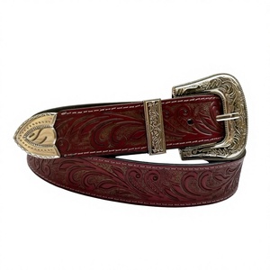 Ceintures décontractées pour hommes en cuir véritable 100% de luxe BS INTERNATIONAL, boucle à ardillon en acier, crâne, largeur 3,8 cm, vintage, solides, écologiques - Product Image 4