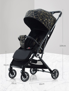 Poussette Bébé 4 en 1 Simple, Pliable, Portable, avec Positions Assise et Allongée, Landau <span class=keywords><strong>Parapluie</strong></span> et Chariot de Transport - Product Image 5
