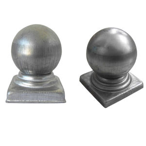 Bola de hierro artística de 20mm a 120mm, poste de valla de jardín decorativo, tapa de bola - Product Image 6