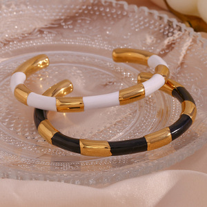 Mode Simple <span class=keywords><strong>Bracelet</strong></span> Bijoux Femmes Plaqué <span class=keywords><strong>Or</strong></span> <span class=keywords><strong>18</strong></span> <span class=keywords><strong>carats</strong></span> Solide Segment Goutte <span class=keywords><strong>Bracelet</strong></span> - Product Image 4