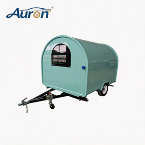 Food Truck Rétro Moderne en Acier Inoxydable, Tôle Galvanisée, Aluminium et Fibre de Verre pour la Restauration Rapide en Extérieur - Product Image 1
