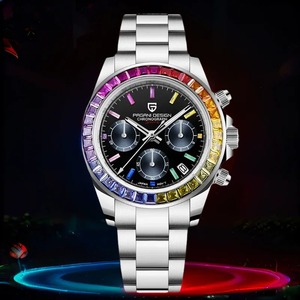 Montre sport chronographe de luxe <span class=keywords><strong>PAGANI</strong></span> DESIGN PD-1644 pour homme, en acier inoxydable, étanche, à quartz, Relogio Masculino - Product Image 4