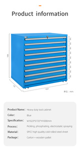Professional Workshop Tool Cabinet Best Selling Garage Tool Storage Cabinet With Tools Optional - Product Image 2