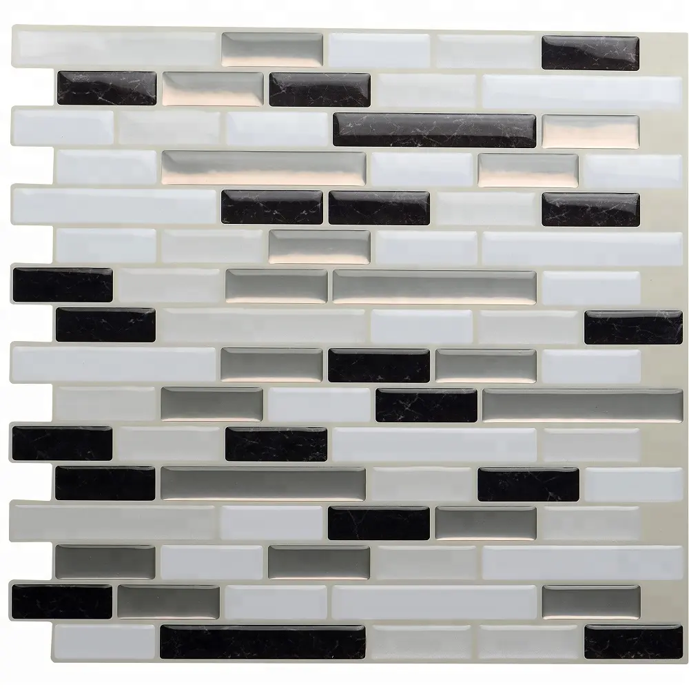 Azulejo de pared de 10,62x10 pulgadas, adhesivo de mosaico, antisalpicaduras, para cocina y baño