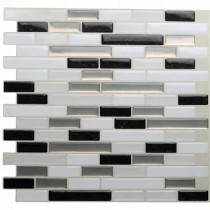 10.62*10 Inch Peel và Stick Tường Gạch Mosaic Dính Backsplash Nhà Bếp Phòng Tắm