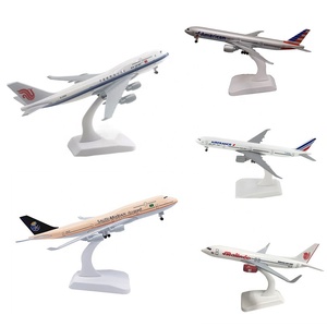 Mainan suvenir ornamen penerbangan dari Tiongkok Mediterania bm37 B747 B777 B787 model pesawat terbang logam paduan 20cm