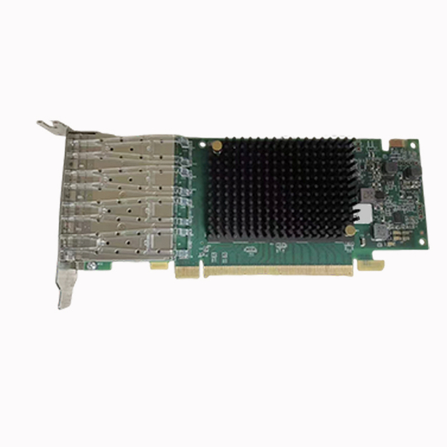 Quad Port 32G Fibre Channel HBA PCIe Gen7 3 X16 LPe35004-M2 Card with Four Independent SFP Plus Interfaces