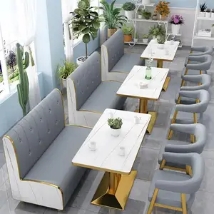 Café stand sièges salle à manger meubles canapé restaurant café table et ensemble de chaises