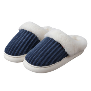 Nouvelles Pantoufles de Maison en Coton <span class=keywords><strong>pour</strong></span> Couples, Semelle PVC Épaisse, Polaire Corail Douillette, Doublure Pelucheuse — Meilleurs Prix Usine en Gros - Product Image 6