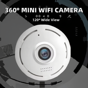 Caméra IP de sécurité <span class=keywords><strong>V380</strong></span> Pro sans fil WiFi, caméra panoramique à 360 degrés pour plafond intérieur, caméra fisheye, mini caméra - Product Image 2