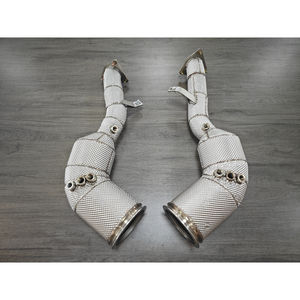 पोर्श मैनान रेसिंग पाइप के लिए आंतरिक स्टील हेटशील्ड डाउनपाइप - Product Image 5