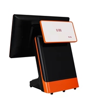 Terminal POS layar sentuh Windows/Android POS semua dalam satu dengan tampilan ganda