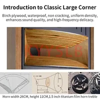 KYYSLB Speaker Rak Buku HiFi Pasif 10 Inch Fever, Monitor Audio Profesional, LoudSpeaker, Peralatan Suara/Amplifier/Speaker