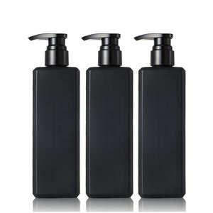 Flacon Pompe Noir en PET de 300 ml pour Lotion, Rechargeable, pour Shampooing, Après-shampooing, <span class=keywords><strong>Gel</strong></span> <span class=keywords><strong>Douche</strong></span> et Contenant à Lotion, Bouteille de Shampooing en Plastique de 500 ml - Product Image 1
