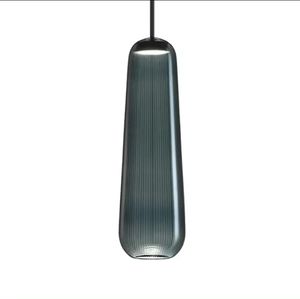Factory Supply Tendering Long <b>Strips</b> Hanging Light for Living Room Creative Green Glass Pendant Light - Product Image 6