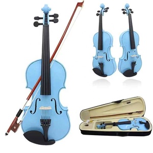 <span class=keywords><strong>Violín</strong></span> Blanco con Acabado Colorido al por Mayor, Instrumentos de Cuerda a Precio Económico para Principiantes - Product Image 4
