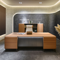 Meubles de bureau commerciaux de haute qualité, design moderne personnalisé, bureau de direction, bureau de PDG, bureau de directeur, bureau de luxe