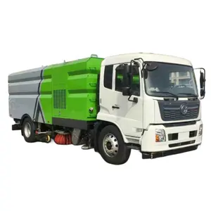 Çin özelleştirilmiş Dongfeng ağır kamyon 4*2 derinlik temizleme kamyon yıkama yol süpürücü karayolu süpürgesi şehir sanitasyon kamyonlar
