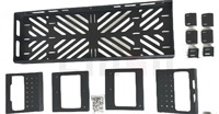 La qualité renforce le support de stockage de porte-pneu de pare-chocs arrière en acier 4X4 panier utilitaire d'accessoires hors route pour Jeep Wrangler TJ/JK/JL