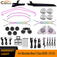 Luz Ambiental Cardoo para Mercedes Benz Clase C W205 GLC X253 2015-2021, Accesorios de Actualización de Tiras LED para el Interior del Automóvil