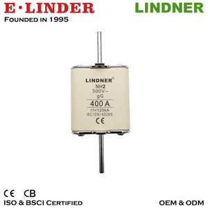Fusibile LINDNER NH2 Misura 2 <span class=keywords><strong>gG</strong></span> 500V 160A 200A 250A 315A 400A a lama con corpo quadrato Certificato CE CB Bassa Tensione LV HRC - Product Image 1