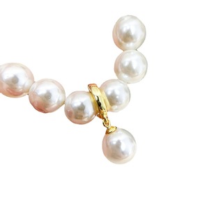 Pendentif en argent S925 avec perles rondes de 8 à 12 mm, accessoires de perles DIY, boucle vide pour collier, pendentif 30887 - Product Image 5