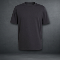 Kaos Pria 100% Katun Lengan Pendek Sporty Jersey Benang Celup Cetak Digital Ramah Lingkungan Longgar 400g