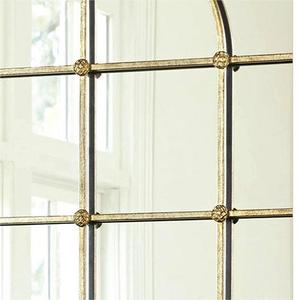 Gương Treo Tường Trang Trí Treo Tường Khung Cửa Sổ Vòm Màu Đen Bạc Cổ Điển Lớn Mộc Mạc Cho Phòng Khách Phòng Học Hiên Nhà - Product Image 6