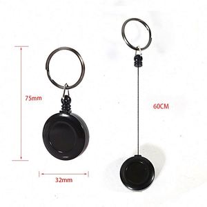 High Quality Automatic Rebound Retractable Steel <b>Keychain</b> Portable Mini Flying Fan Prop UV Printed Easy-Pull Business Promotions - Product Image 2