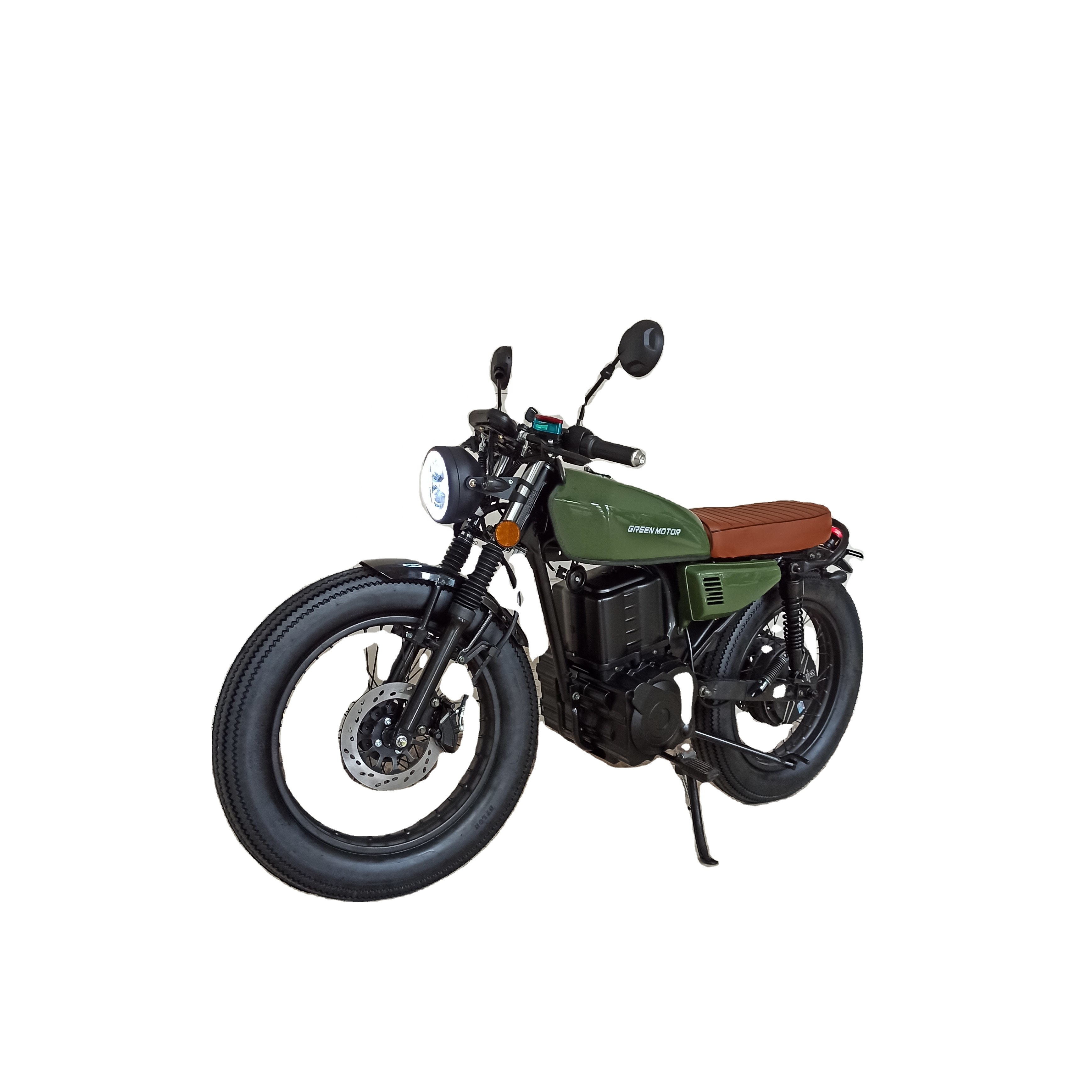 Классический Электрический Мотоцикл CG с толстыми шинами