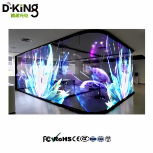 จอแสดงผล LED แบบโปร่งใส D-King ประสิทธิภาพสูง รุ่นบางพิเศษ P5 P6 P8 P10 HD สำหรับร้านค้าปลีก - Product Image 3