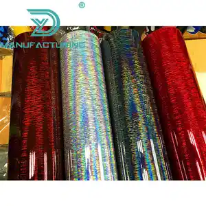 New Holographic Rainbow Dark Red Silver Black Chrome Car Sticker Laser Car Body Wrap Film