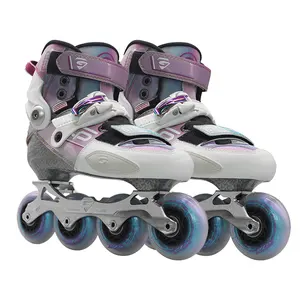 도매 통기성 어린이 롤러 스케이트 전문 인라인 롤러 조정 가능한 스케이트 신발