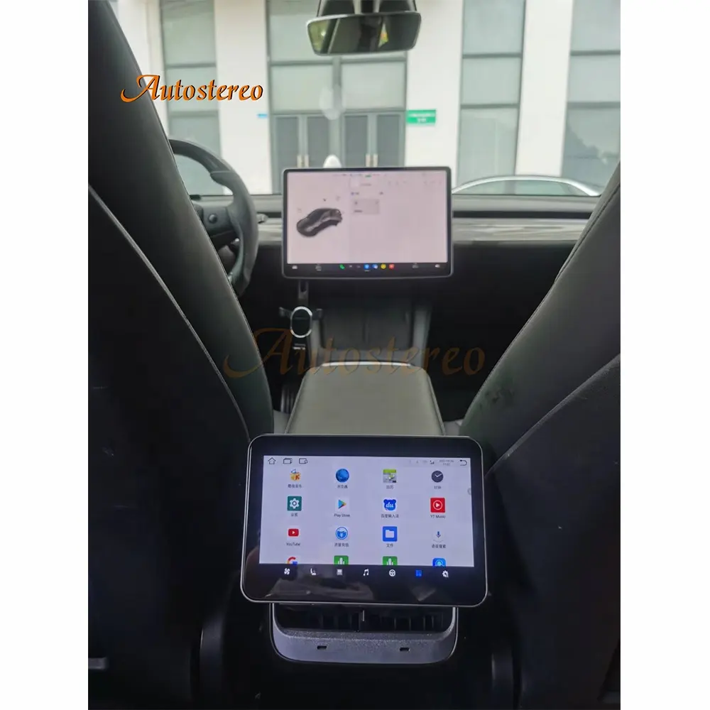 4G Laat Lucht Voorwaardelijke Voor Alle Tesla Model 3 Model Y Ac Panel Virtuele Terug Rij Cockpit Lcd auto Snelheidsmeter Android Screen