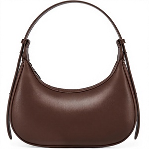 Timo Women's RFID Vegan Leather ZIP Closure Single Handle Crescent Hobo Travel Handbag