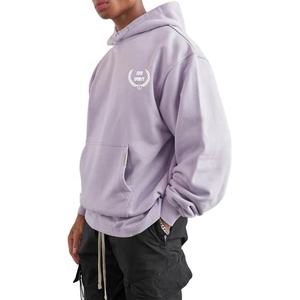 เสื้อฮู้ด500gsm บ็อกซี่แบบว่างเปล่ามีฮู้ดผ้าคอตตอนโอเวอร์ไซส์ผู้ผลิตแบบกำหนดเอง - Product Image 2