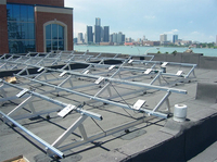 Support triangulaire à ballast pour toit plat pour modules photovoltaïques – Fourniture d'ingénierie