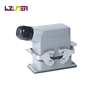 WZUMER 10 pin IP65 elettrico impermeabile e rettangolare connettore resistente con leve di bloccaggio in acciaio inossidabile - Product Image 4